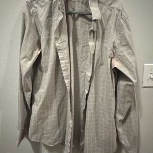 J. Crew Light Gray Checkered Shirt